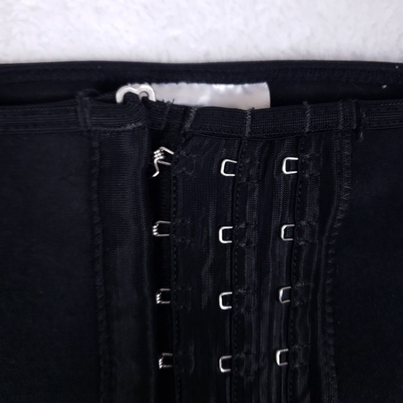 Tissini Waist Trainer Faja Cincher Black Hook And Eye Shapewear Compression Sz M - Picture 4 of 7